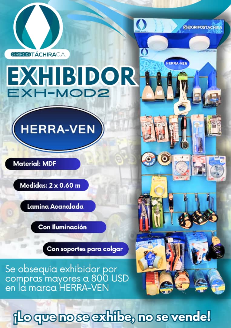 EXHIBIDOR MDF MOD2 (HERRAMIENTAS) - COMODATO COMPRA 3000 USD