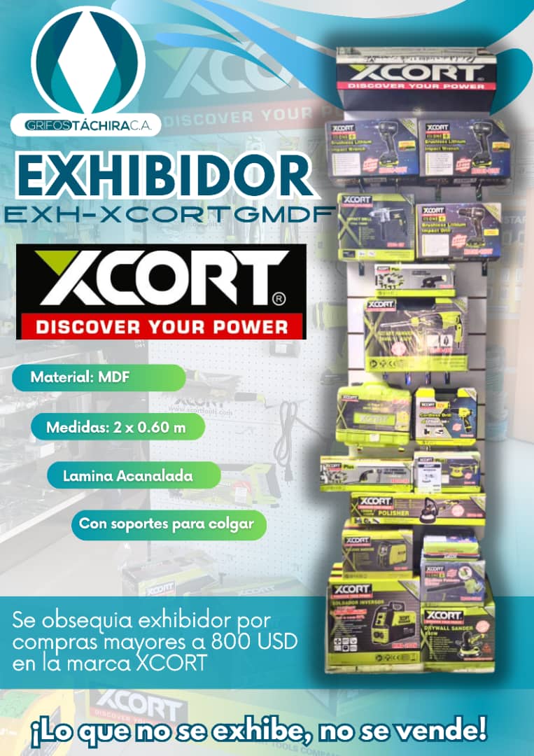 EXHIBIDOR XCORT GRAN MDF - COMODATO COMPRA 3000 USD