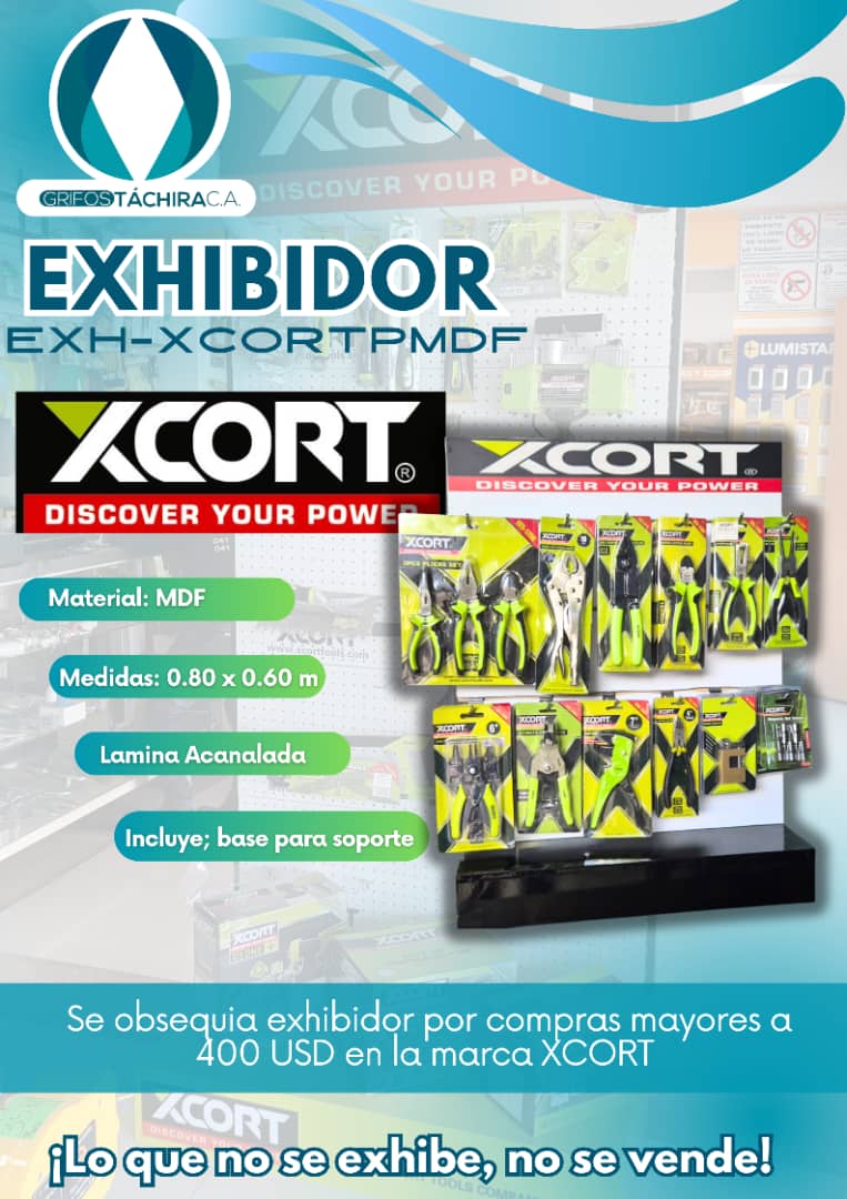 EXHIBIDOR XCORT PEQ MDF  - COMODATO COMPRA 2000 USD
