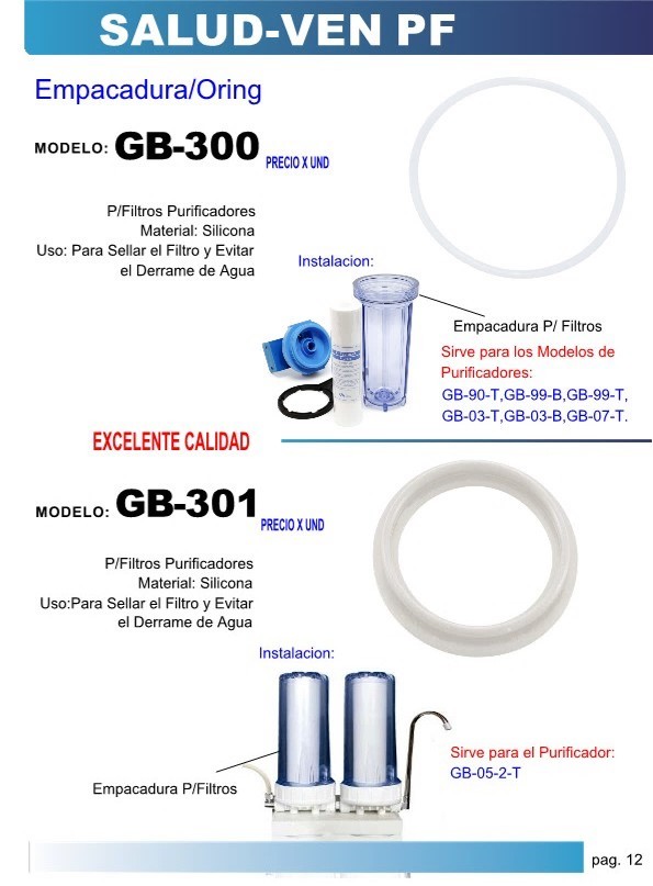 EMPACAD/ORING PURIF 10" SILICON GRUESO TAPA GB-05-2-T