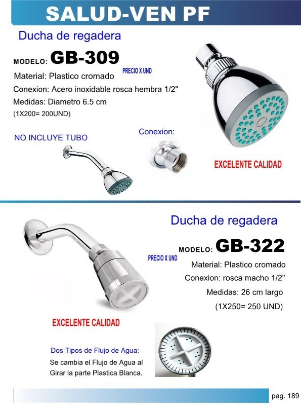 DUCHA REG PLAS/CROM C1/2