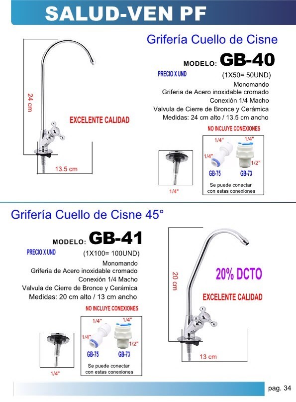GRIF FILTRO LAVPL FRIA,CLL RECT,28X13CM, ACERO,1/4