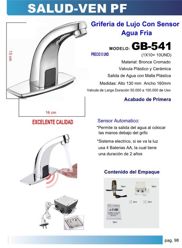 GRIF/LUJO/CLL LAVAM SENSOR PROX FRIA 100