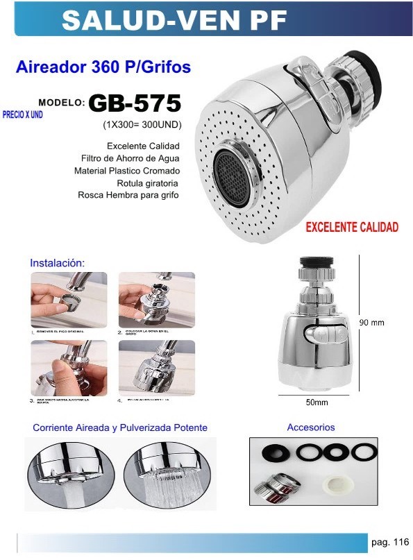 AIRADOR P/GRIFOS  PLAST/CROM