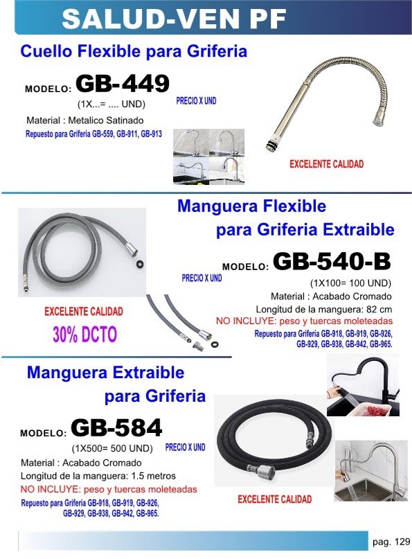 MANG EXTRAIB REPUESTO 1,5MTS P/GRIF 918-919-926-92-938-942-9