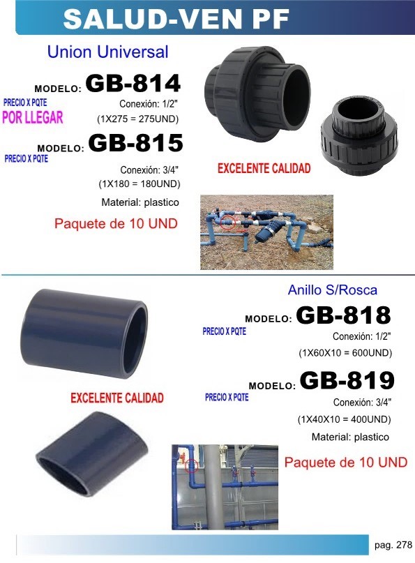 UNION UNIVERSAL  S/ROSCA 1/2 - 10UND