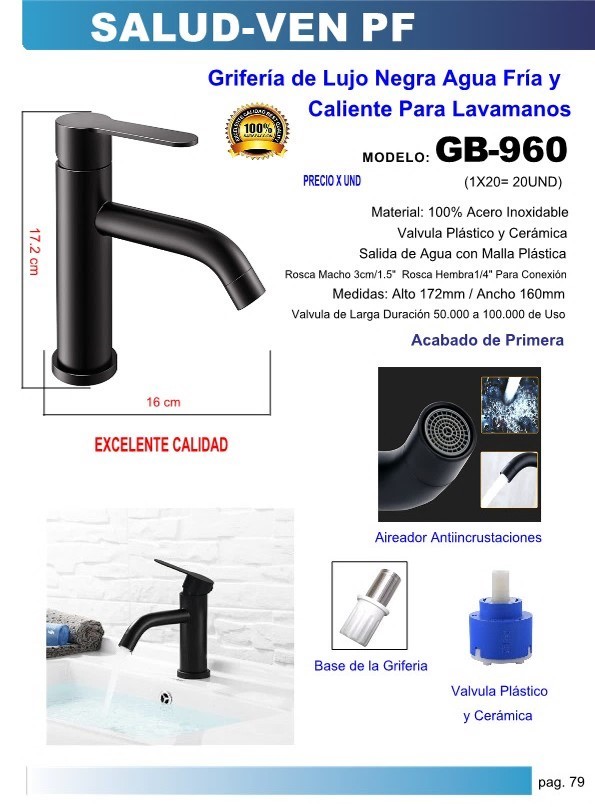 GRIF LAVAM/CLL/CIS/FR/CAL17X16CMACERO NEGRO 1/2