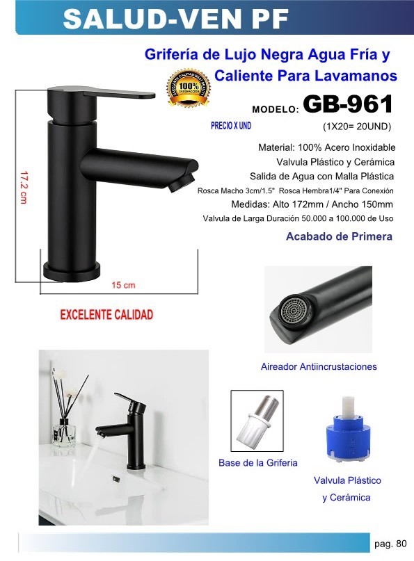 GRIF LAVAM/CLL/CIS/FR/CAL17X15CMACERO NEGRO 1/2