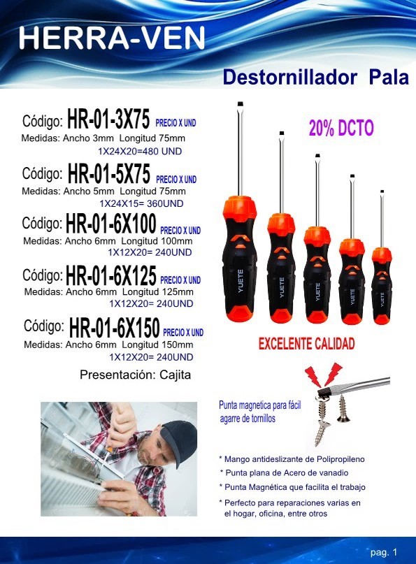 Destorn Pala 6 MM x 100 MM