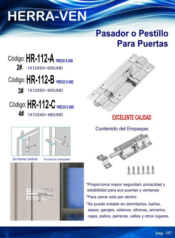 Pasador ALUM No3  83CM