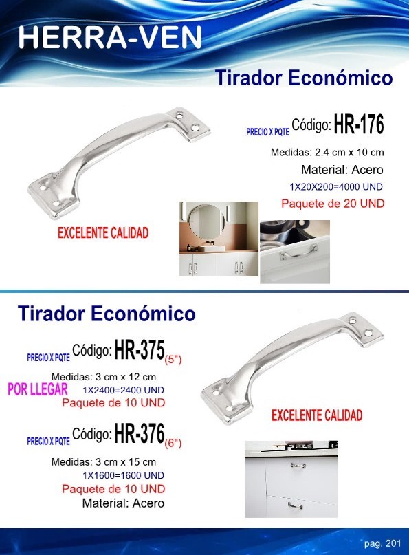 Haladores 24X10CM  (PRECIO 20UND)