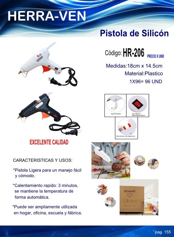 PISTOLA ELECT SILICON 18X145CM