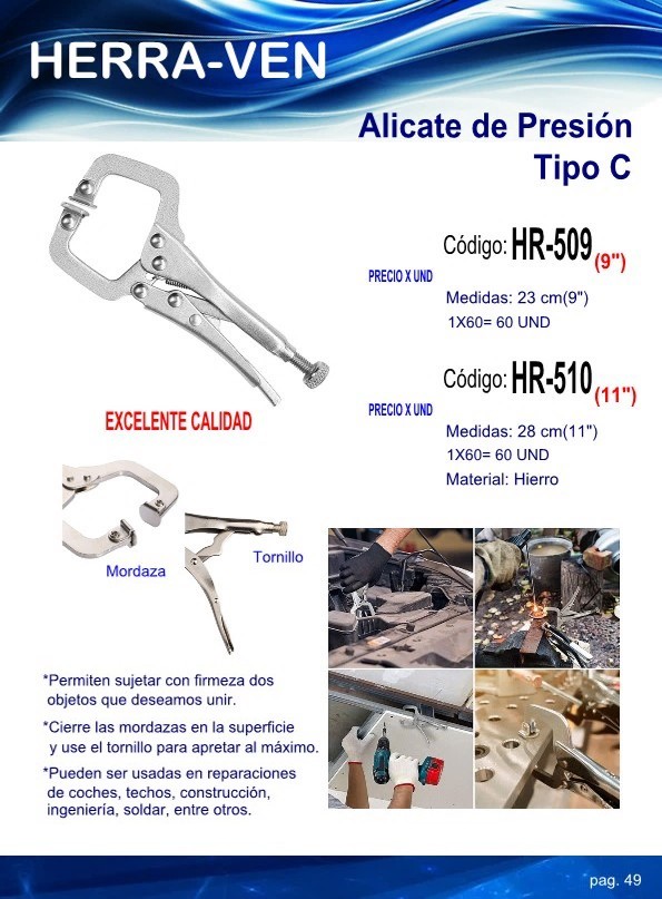 ALICATE PRESION TIPO C (9)