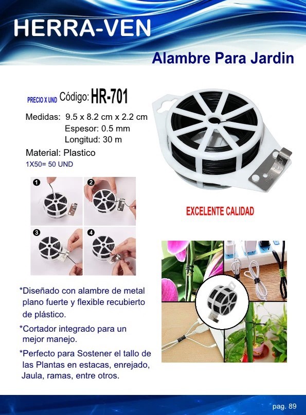 ALAMBRE PARA JARDIN