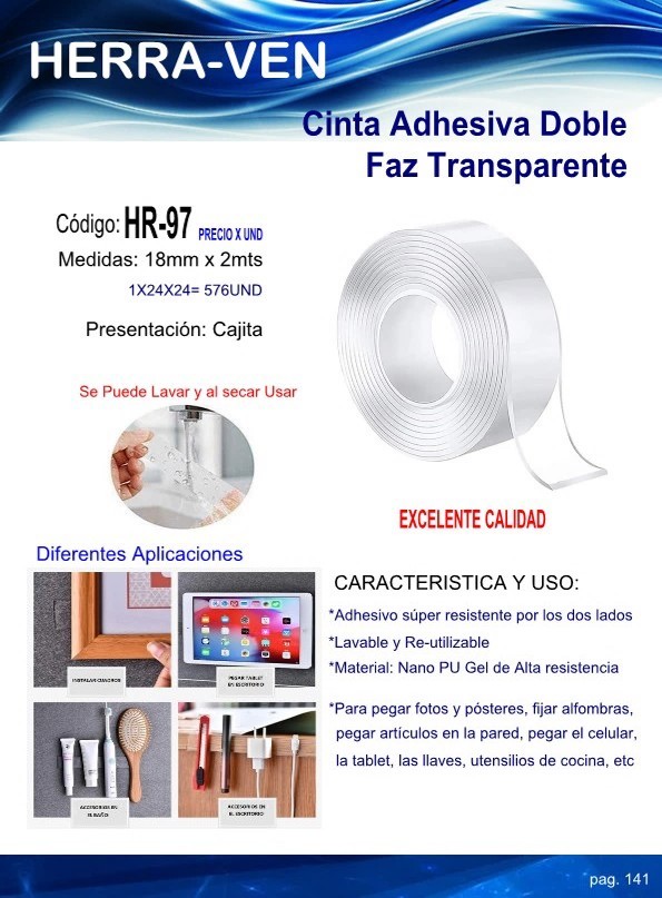 CINTA ADHES DOBLEFAZ TRANSP 18MMX2MTS