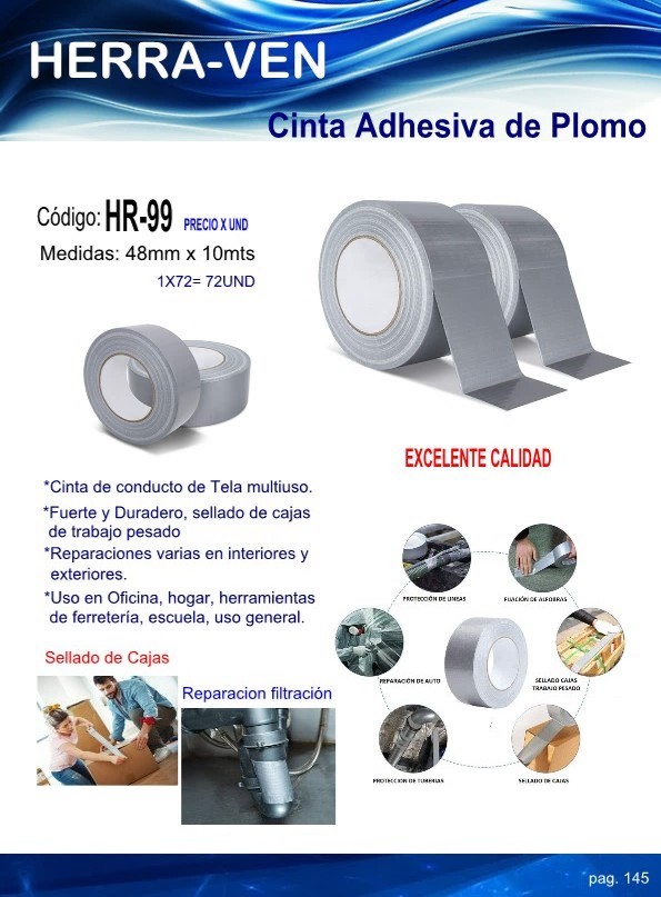 CINTA ADHES GRIS 48MMX10MTS