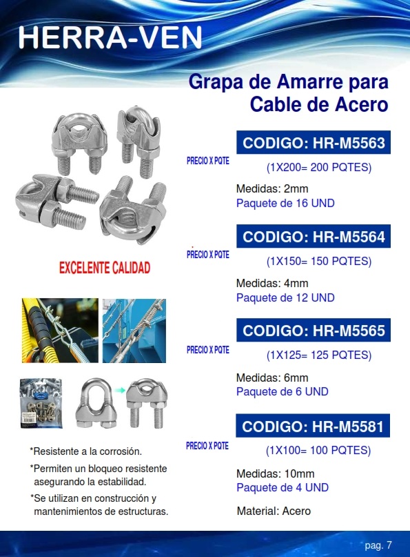 PERNO P/GUAYA DE ACERO 10MM - ACERO - 4UND