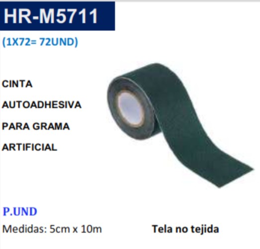 CINTA AUTOAD P/GRAMA ARTIFICIAL - 5CMX10MTS