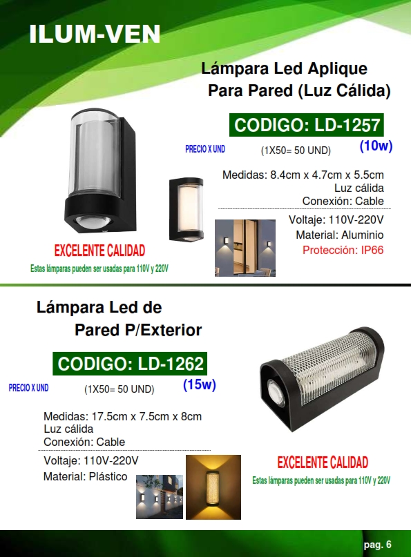 LAMP LED APLIQUE PARED 15W - LUZ CALIDA - ALUM - 17X8CM - 11