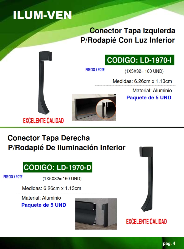 CONECTOR TAPA DERECHA P/1970 (5UND)
