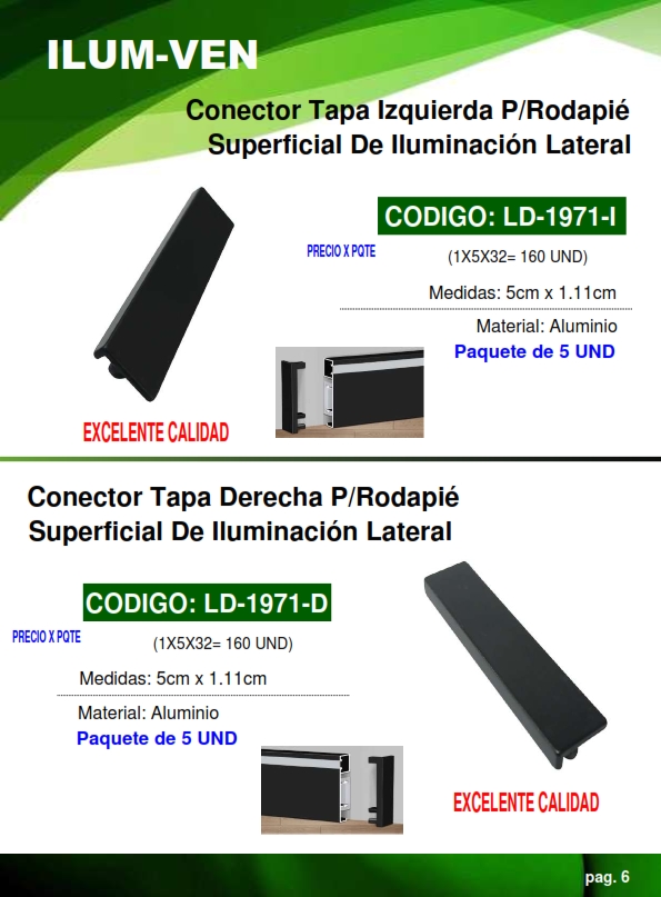 CONECTOR TAPA DERECHA P/1971 (5UND)