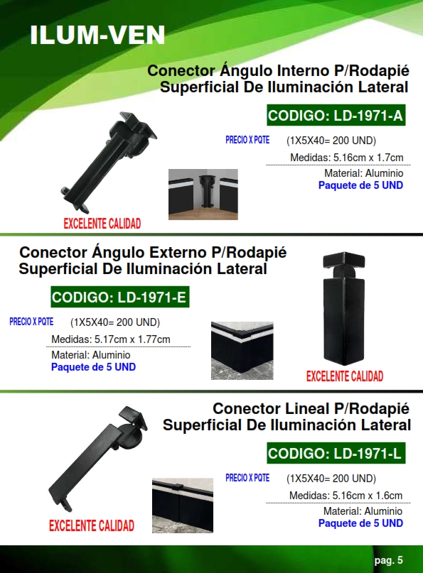 CONECTOR LINEAL P/1971 (5UND)