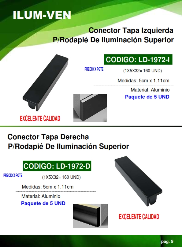 CONECTOR TAPA IZQUIERDA P/1972 (5UND)