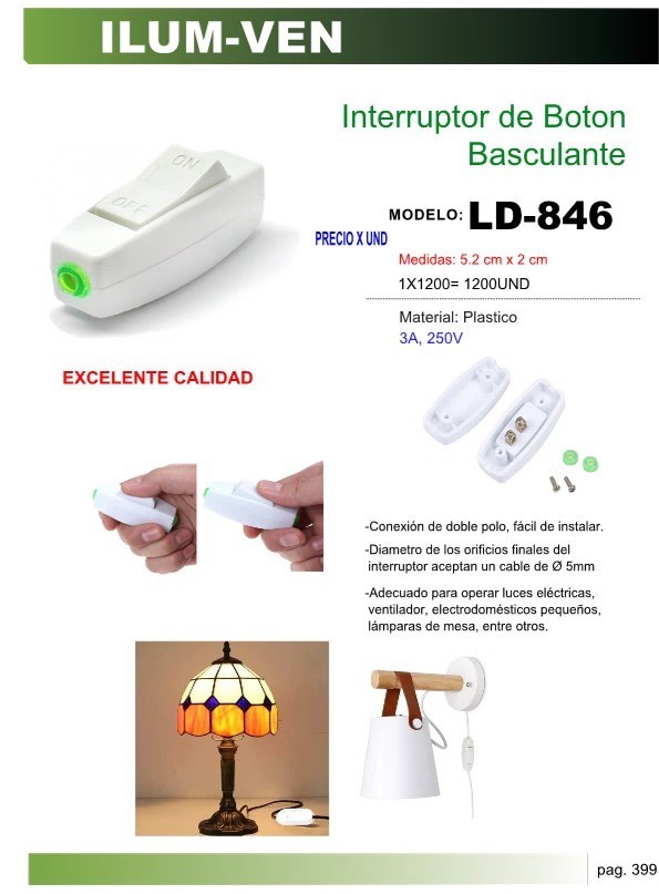 INTERRUPTOR AEREO BOTON BASCUL 5X2CM