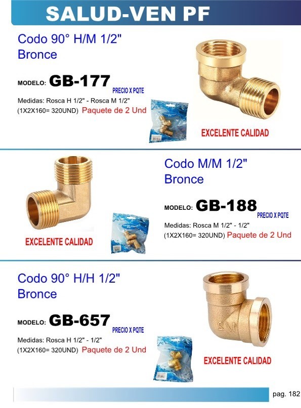 CODO 90° BRONC M-M 1/2 (2UND)