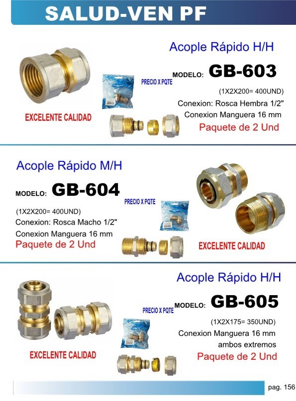 ACOPLE RAPIDO 1/2 H - HEMBRA P/MANGUERA 16MM (2UND)