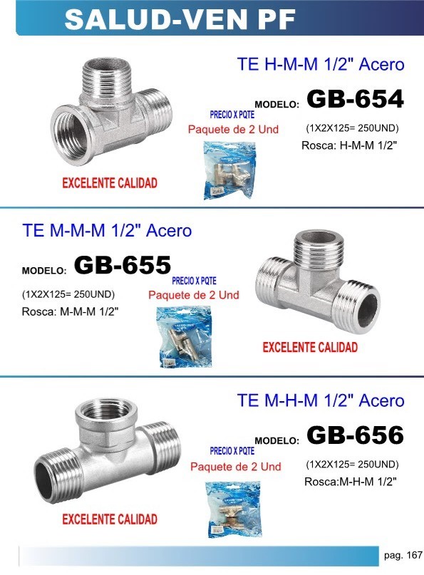 TE H-M-M 1/2" ACERO (2UND)