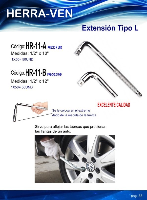 Extension Tipo L 1/2 X 10