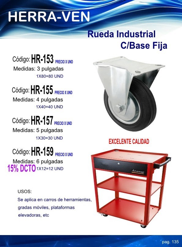 Rueda FIJA 3