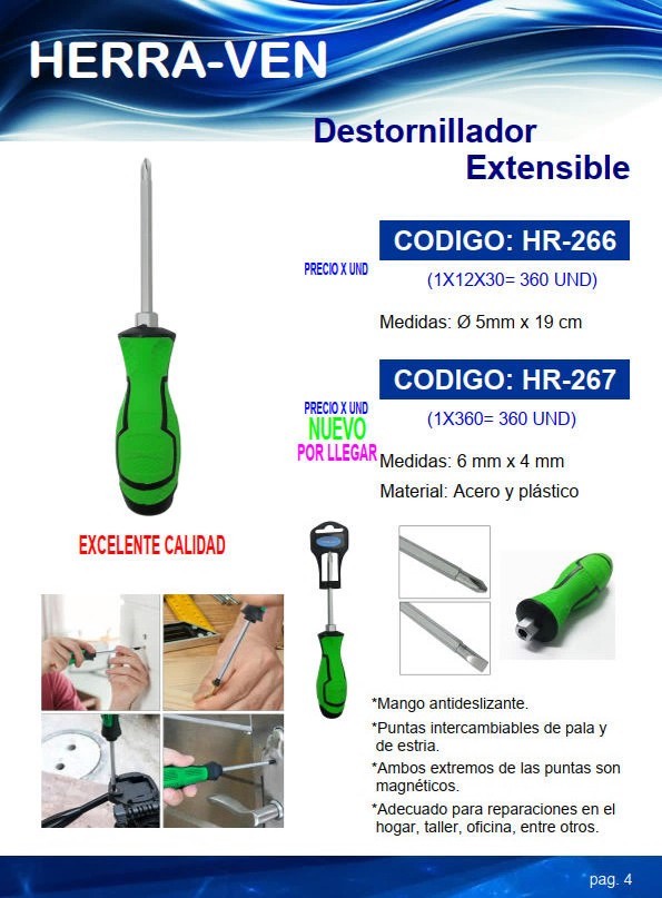 DESTOR INTERCAMBIABLE PALA ESTRIA - IMANTADO - METAL PLAST -