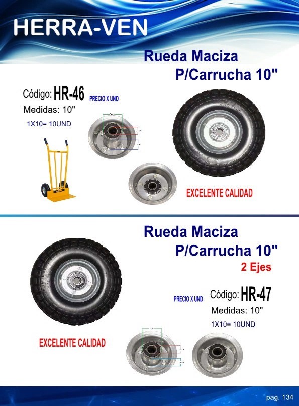 RUEDA MACIZA P/CARRUCHA 10