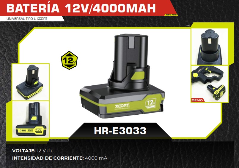 BATERIA DE LITIO 12V 4000mAH