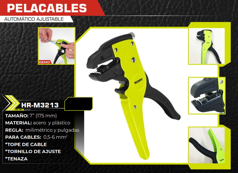 PELA CABLES 7" AUTOM AJUST