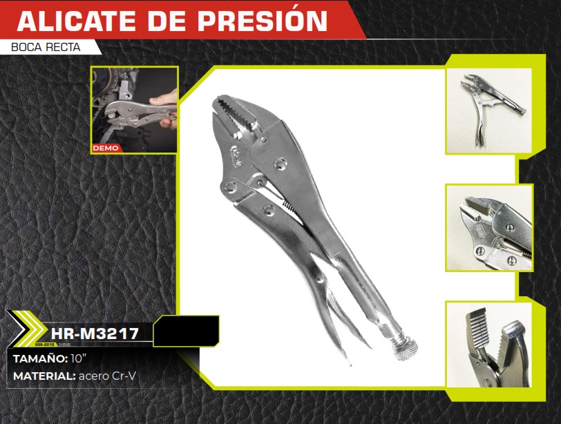 ALICATE DE PRESION BOCA RECTA 10"