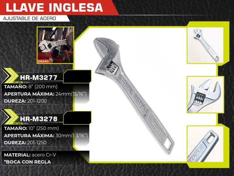 LLAVE INGLESA AJUSTABLE 10"