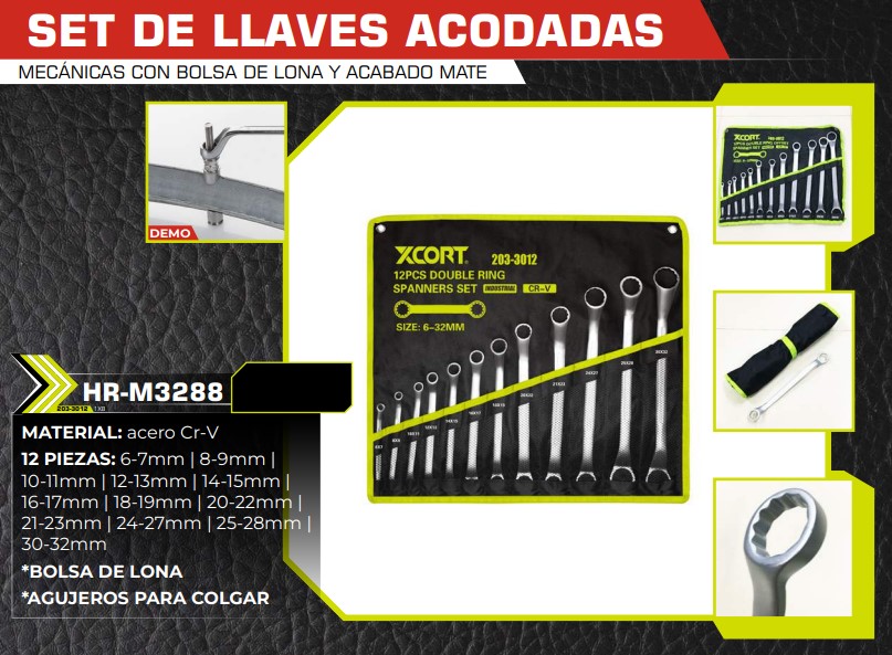 SET LLAVES ACODADAS 12PZA 6-7/8-9/10-11/12-13/14-15/16-17/18