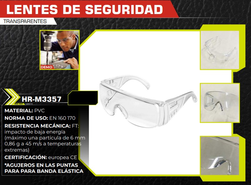 LENTES SEGURIDAD TRANSP