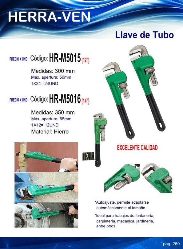 LLAVE DE TUBO 12"