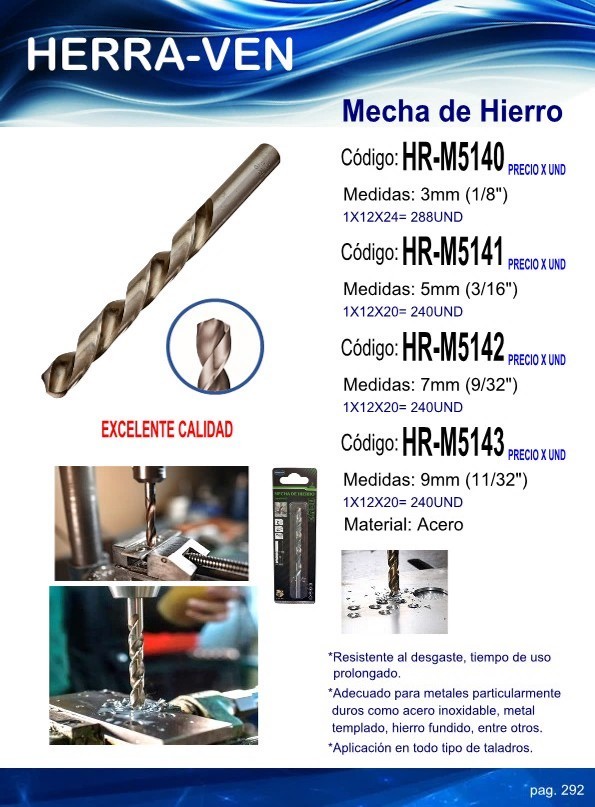 BROCA P/HIERRO 3mm