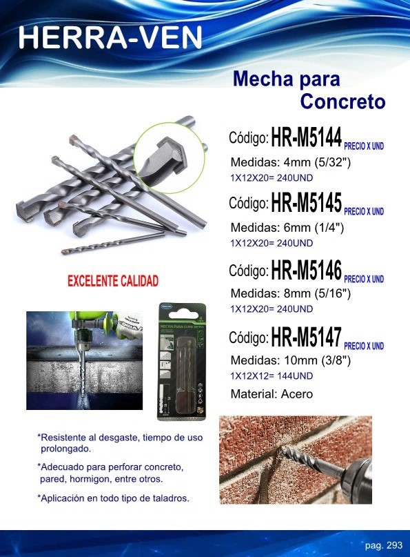 BROCA P/CONCRETO 8mm