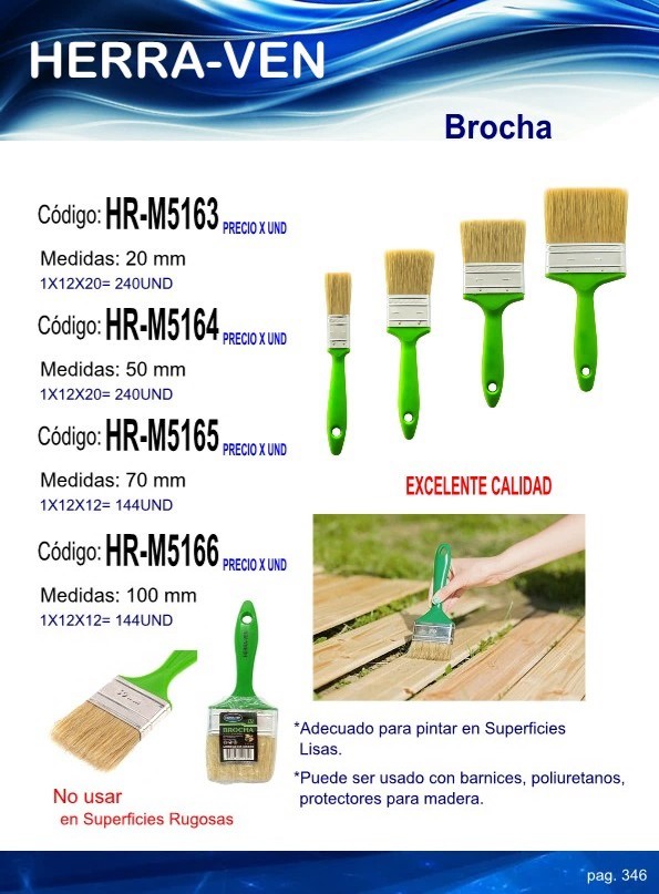 BROCHA 3" SUPERF LISAS
