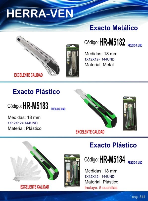 EXACTO METALICO 18mm