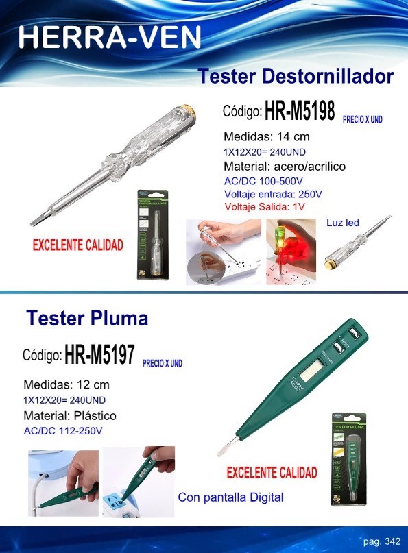 TESTER PLUMA 12CM - PANTALL DIGITAL