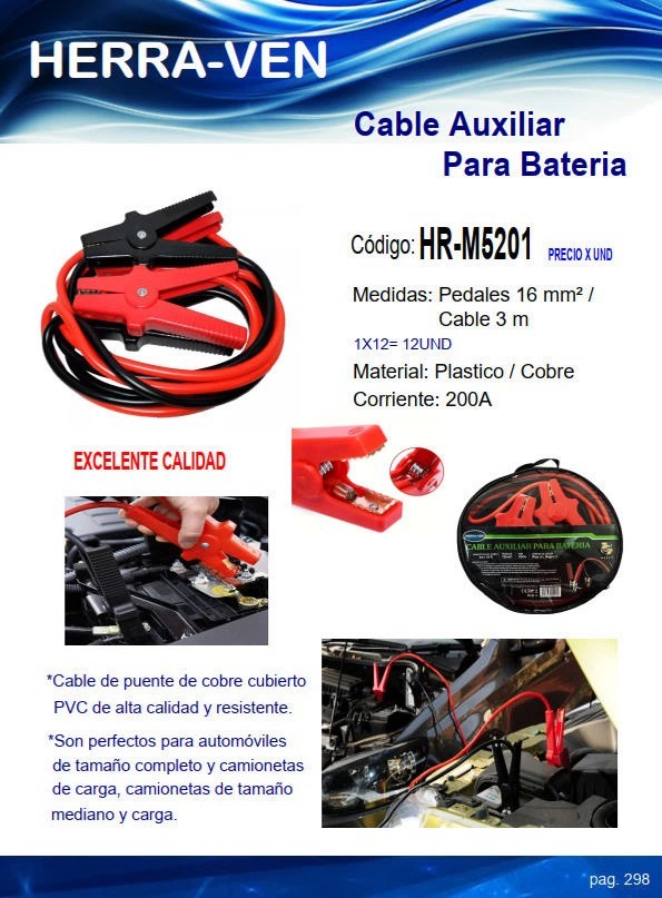 CABLE AUXILIAR P/BATERIA - 3MTS - 200AMP