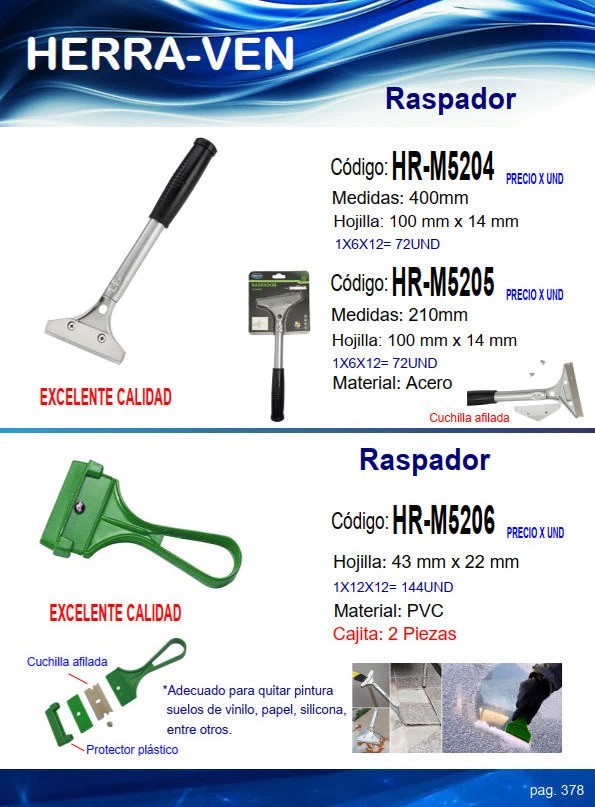 RASPADOR METALICO 40CM