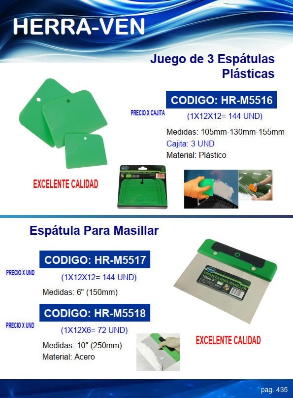 ESPATULA P/MASILLAR 6" - ACERO